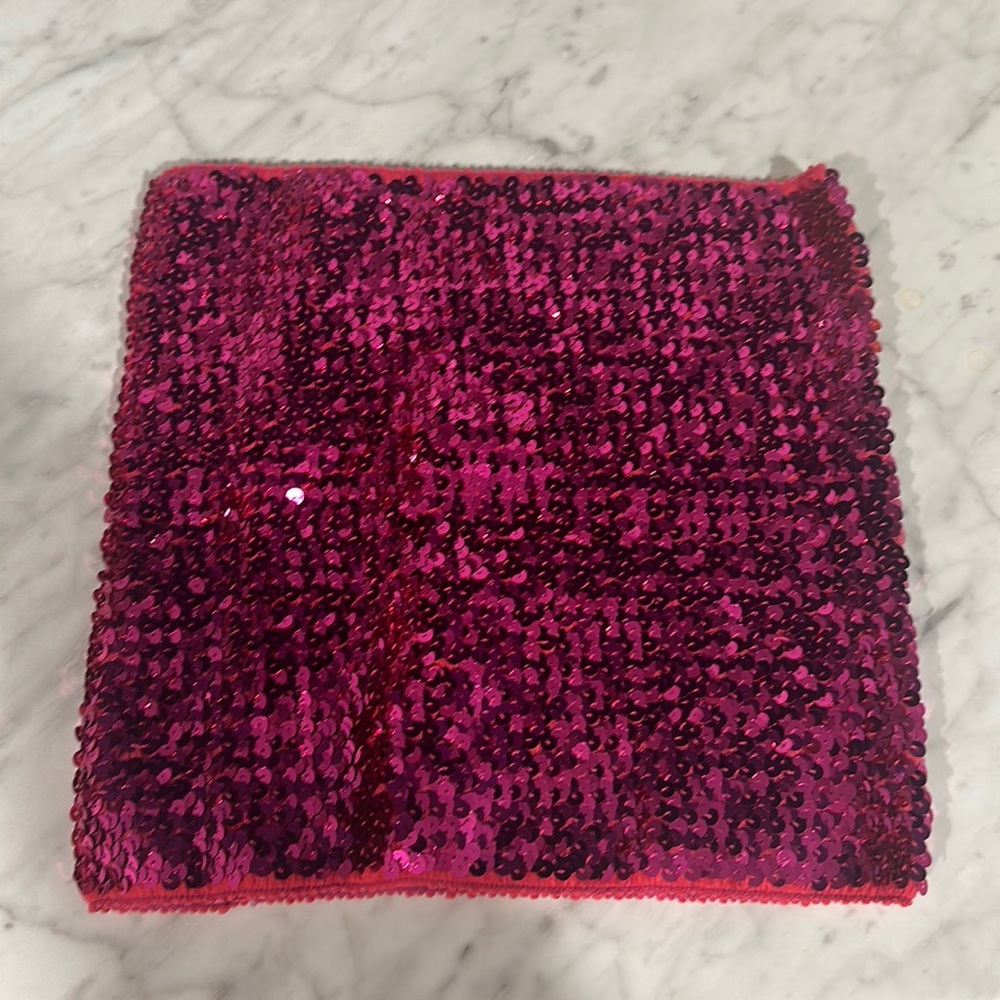 Sequin hot pink top